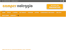 Tablet Screenshot of campernoleggio.com